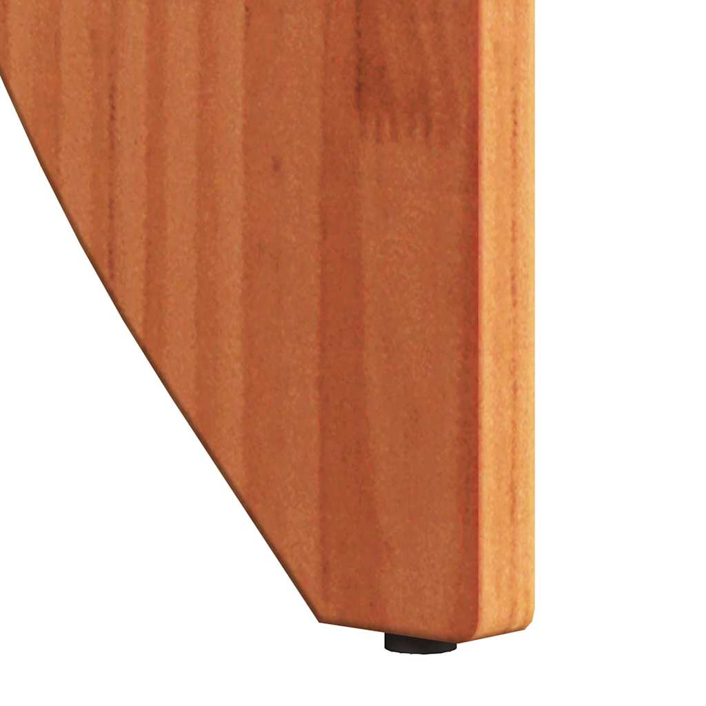 Sofabord 2 stk. Voks brun 41,5 x 41,5 x 44 cm