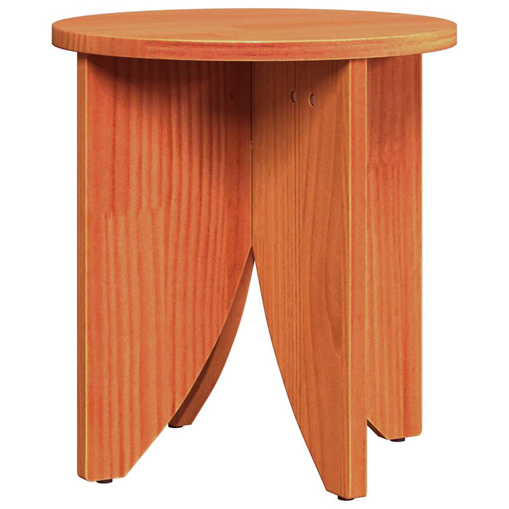 Sofabord 2 stk. Voks brun 41,5 x 41,5 x 44 cm