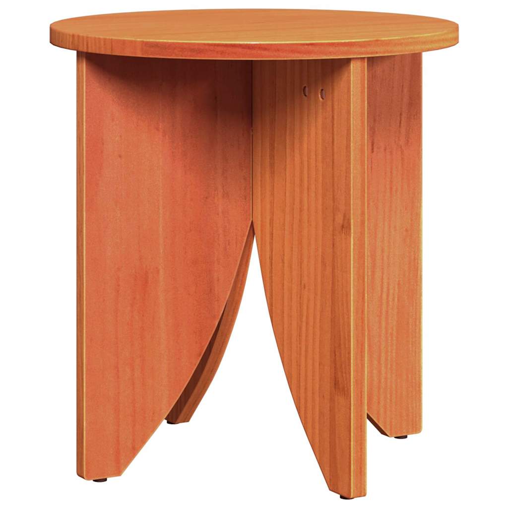Sofabord 2 stk. Voks brun 41,5 x 41,5 x 44 cm