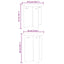 Sofabord 2 stk. Hvid 41.5 x 41.5 x 46 cm