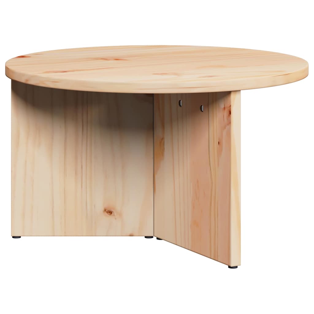 Sofabord 2 stk. Naturfarvet 49 x 49 x 28 cm Massivt fyrretræ
