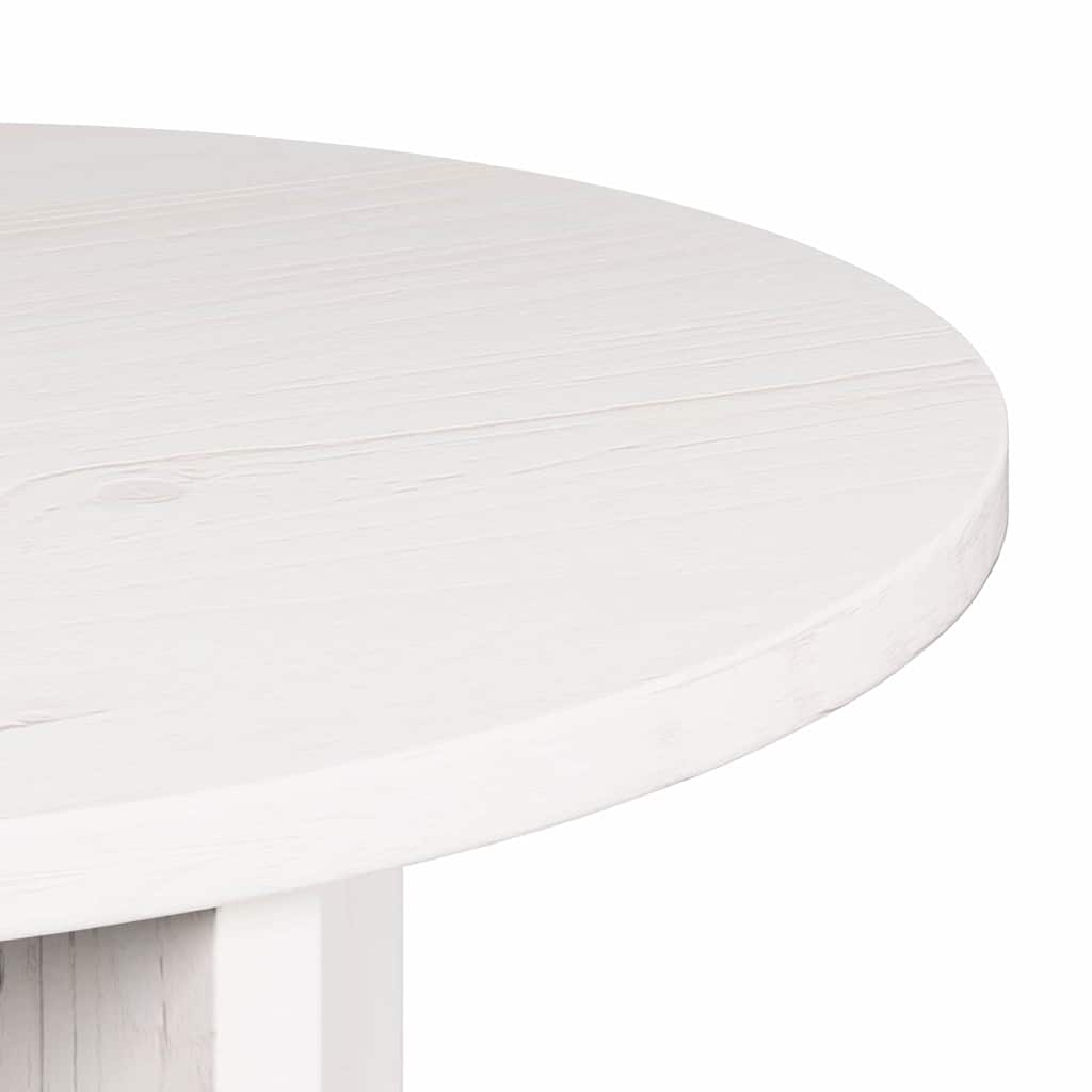 Sofabord 2 stk. Hvid 49 x 49 x 28 cm Massivt fyrretræ