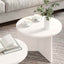 Sofabord 2 stk. Hvid 49 x 49 x 28 cm Massivt fyrretræ