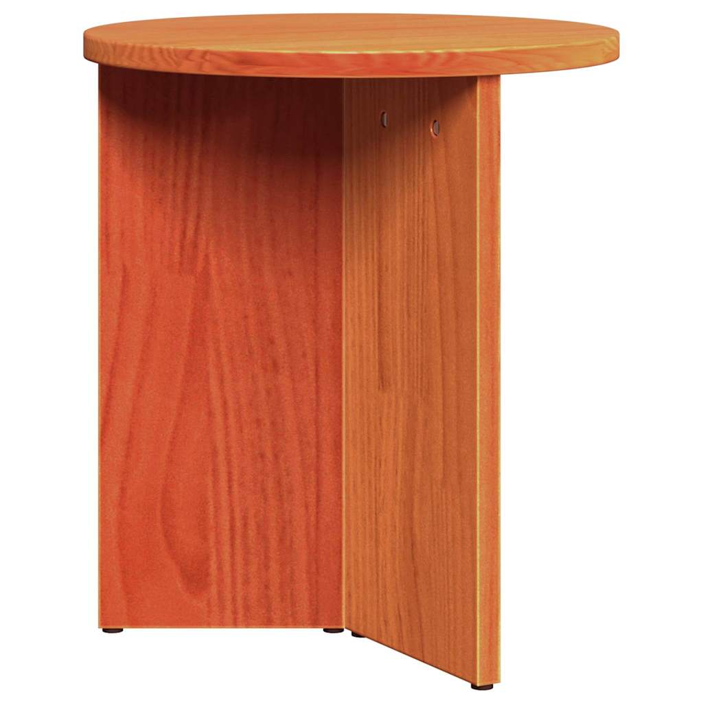Sofabord 2 stk. Voks brun 49 x 49 x 28 cm Massivt fyrretræ