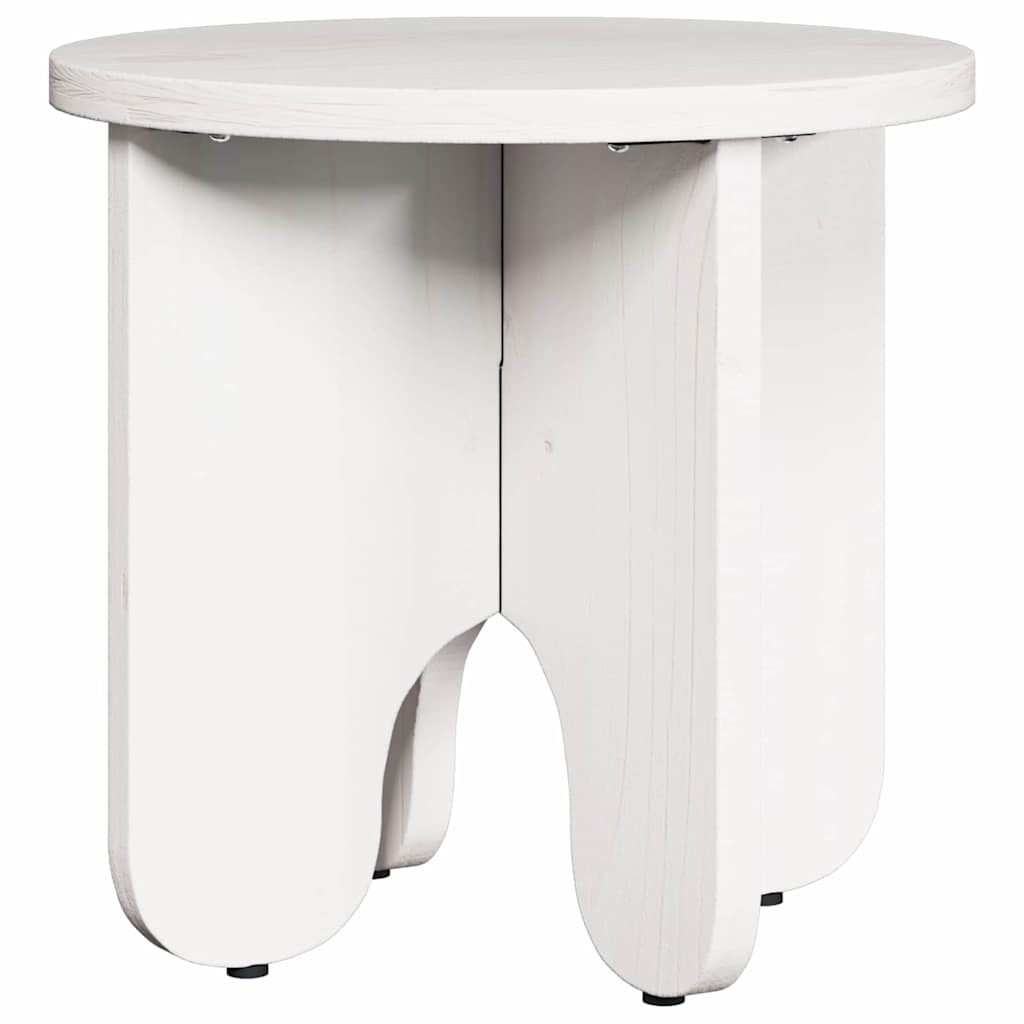 Sofabord 2 stk. Hvid 39.5 x 39.5 x 30 cm Massivt fyrretræ