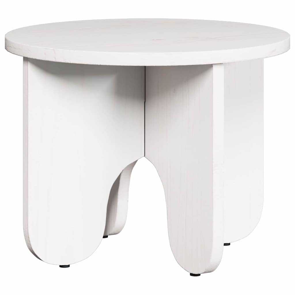 Sofabord 2 stk. Hvid 39.5 x 39.5 x 30 cm Massivt fyrretræ