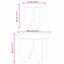Sofabord 2 stk. Hvid 39.5 x 39.5 x 30 cm Massivt fyrretræ