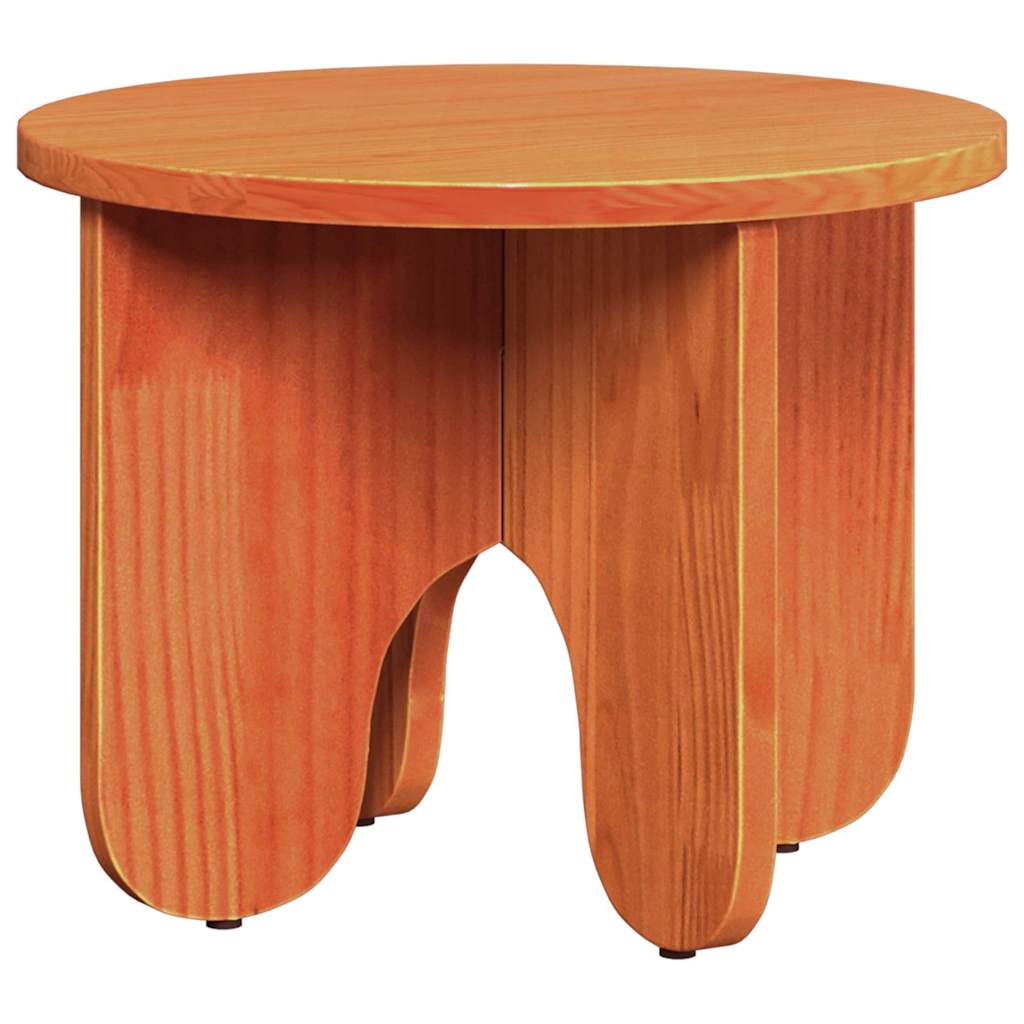 Sofabord 2 stk. Voks brun 39.5 x 39.5 x 30 cm Massivt fyrretræ