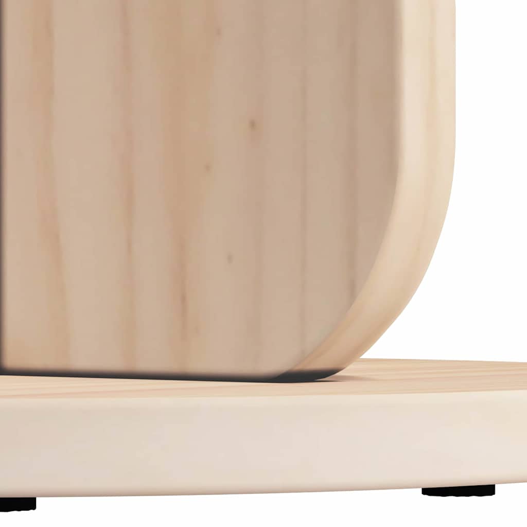 Sofabord Naturfarvet 39,5 x 39,5 x 53,5 cm Massivt fyrretræ