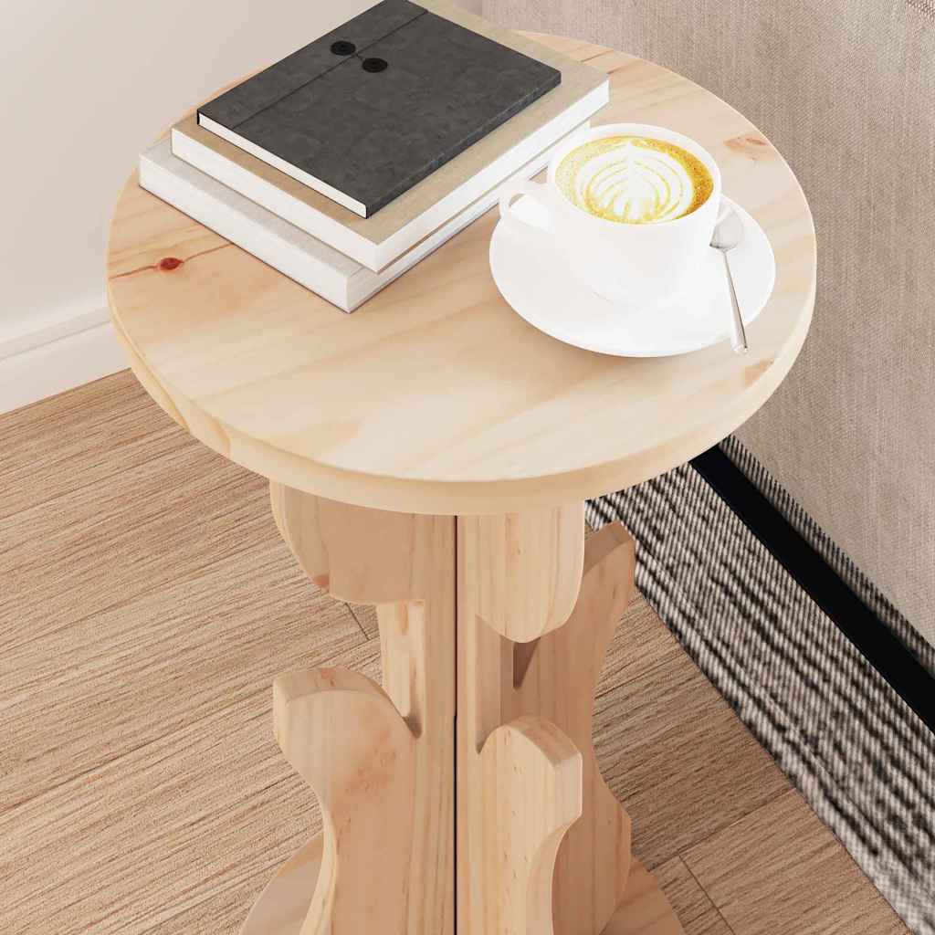 Sofabord Naturfarvet 39,5 x 39,5 x 53,5 cm Massivt fyrretræ