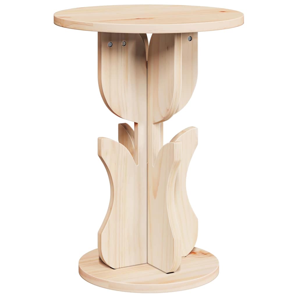 Sofabord Naturfarvet 39,5 x 39,5 x 53,5 cm Massivt fyrretræ
