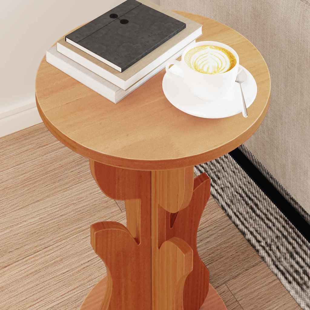 Sofabord Voks brun 39,5 x 39,5 x 53,5 cm Massivt fyrretræ