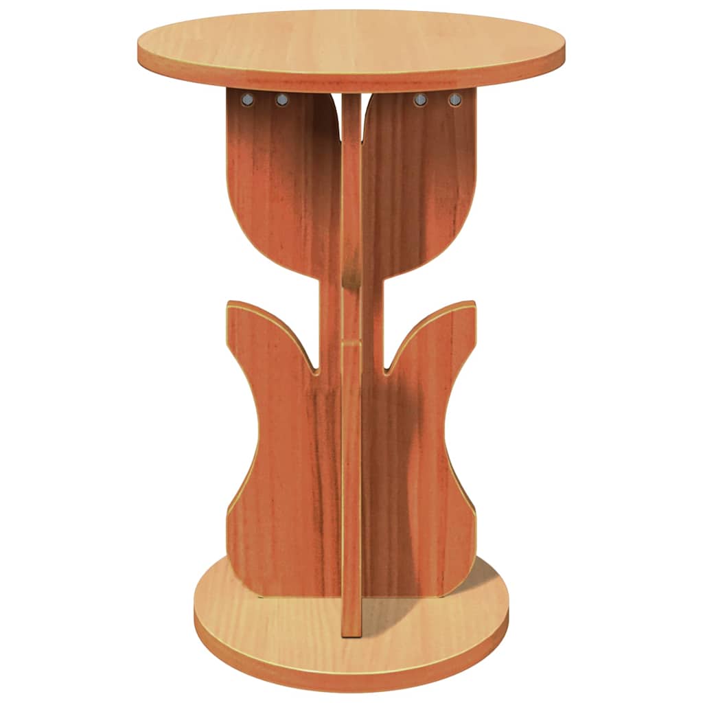 Sofabord Voks brun 39,5 x 39,5 x 53,5 cm Massivt fyrretræ