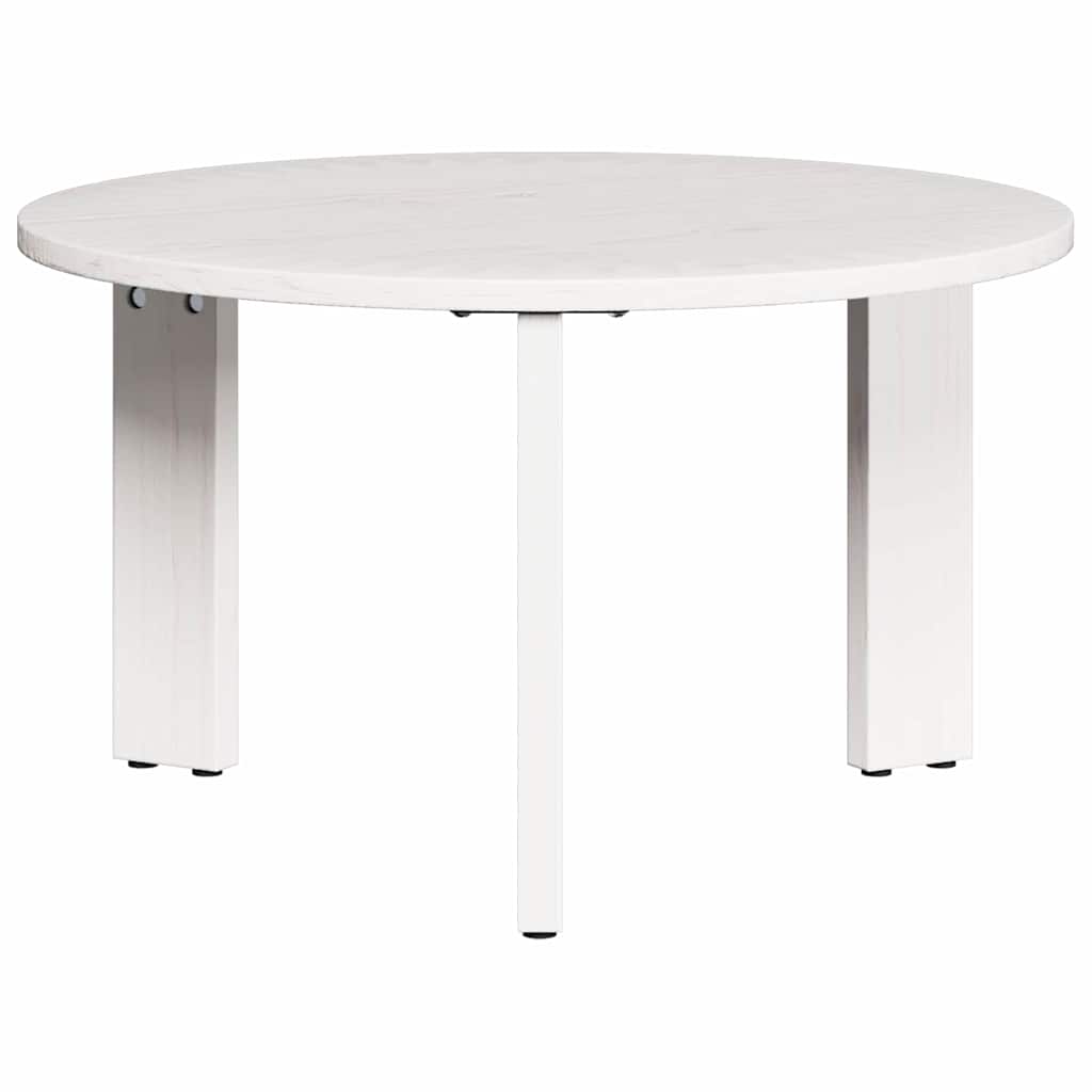 Sofabord 2 stk. Hvid 47,5 x 47,5 x 27 cm Massivt fyrretræ