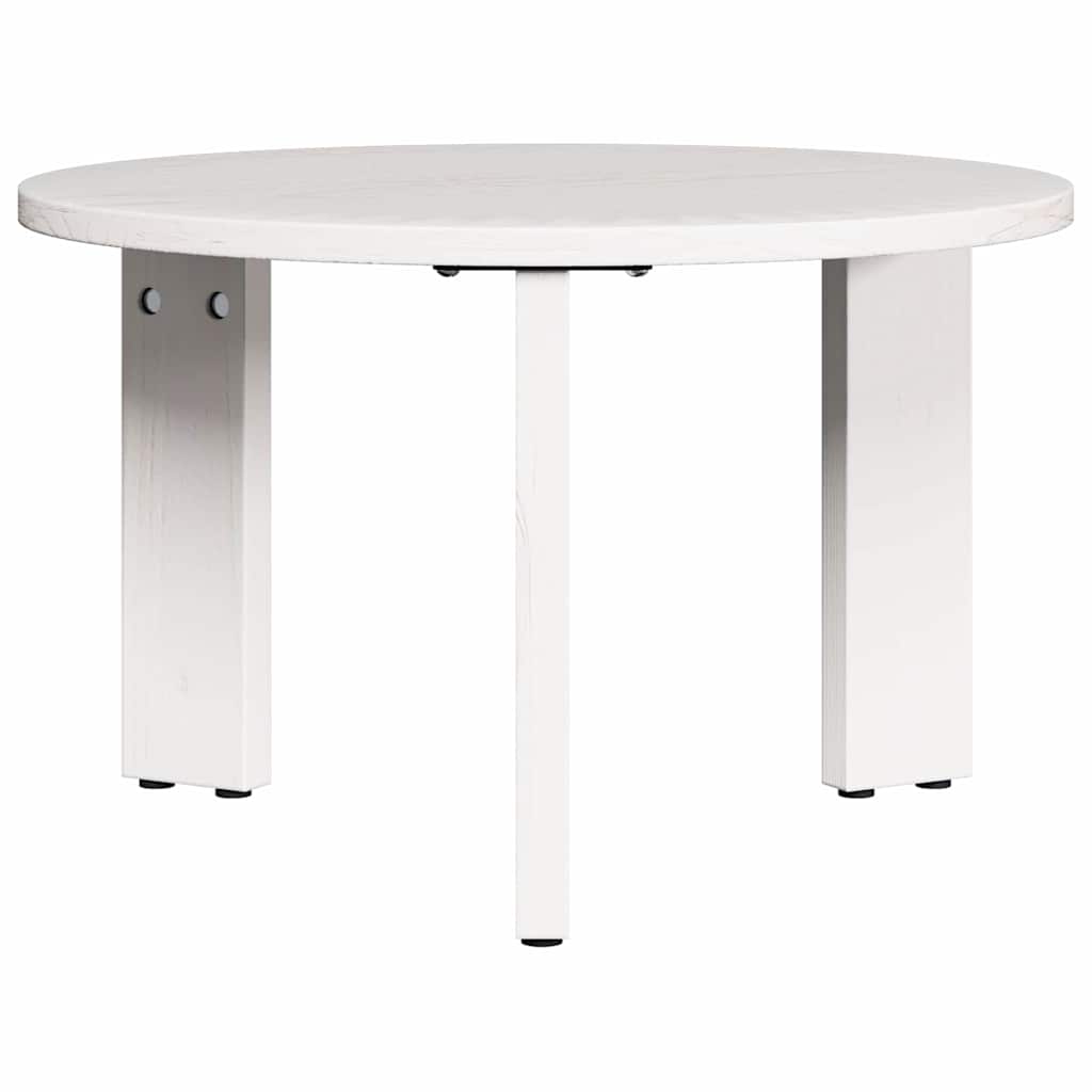 Sofabord 2 stk. Hvid 47,5 x 47,5 x 27 cm Massivt fyrretræ