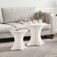 Sofabord 2 stk. Hvid 46 x 46 x 47 cm Massivt fyrretræ