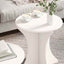 Sofabord 2 stk. Hvid 46 x 46 x 47 cm Massivt fyrretræ
