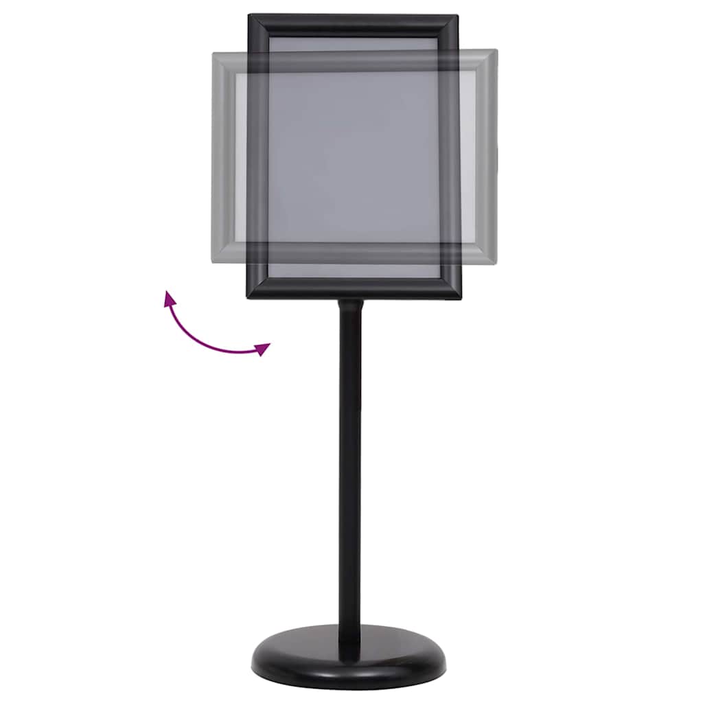 Plakat Stande 2 stk. Sort 45 x 32,7 x 108 cm Aluminium
