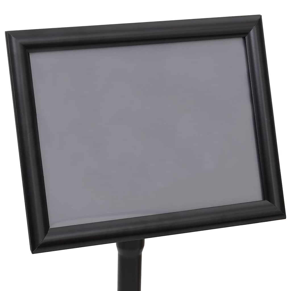 Plakat Stande 2 stk. Sort 32,7 x 24 x 108 cm Aluminium
