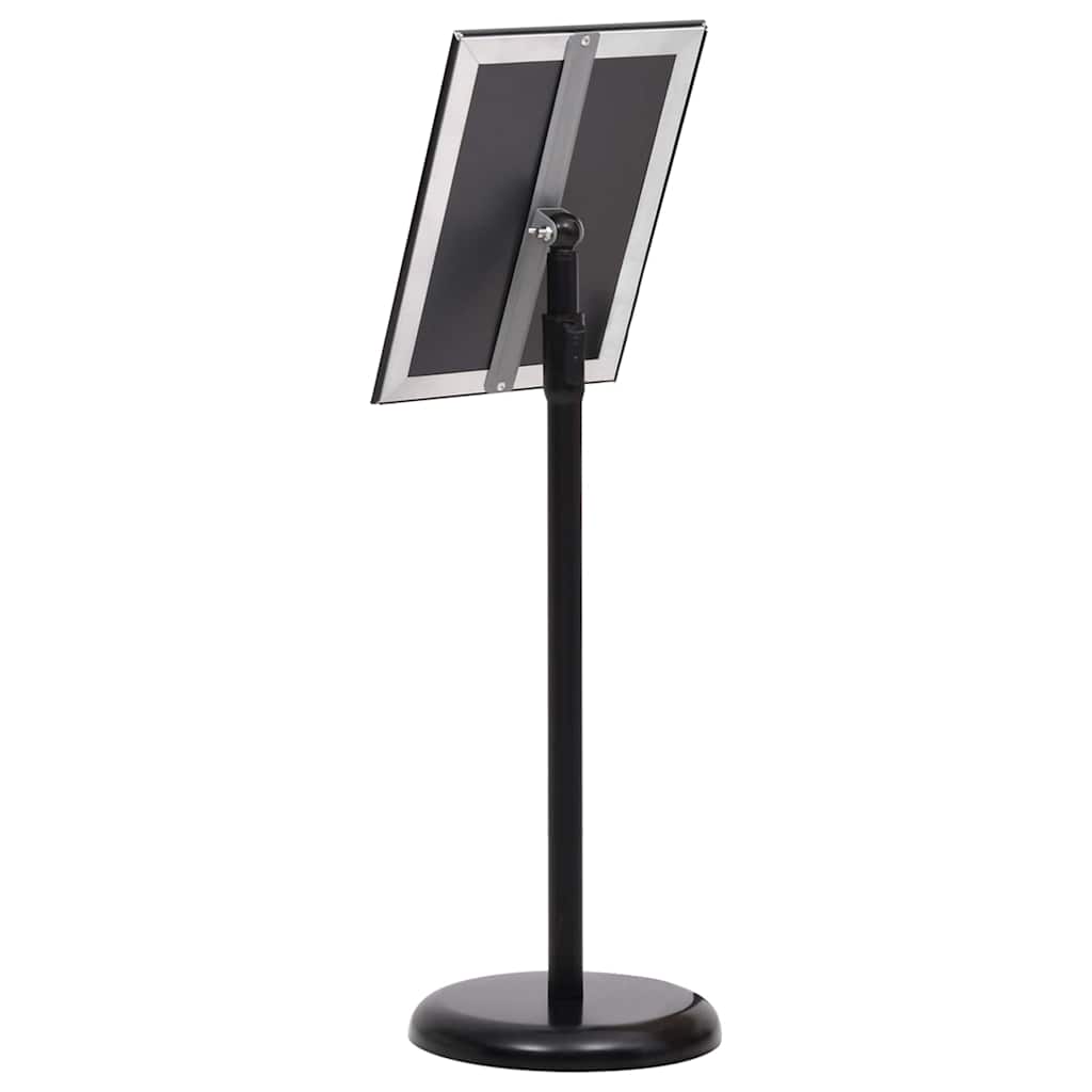 Plakat Stande 2 stk. Sort 32,7 x 24 x 108 cm Aluminium