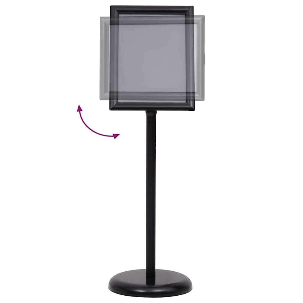 Plakat Stande 2 stk. Sort 32,7 x 24 x 108 cm Aluminium