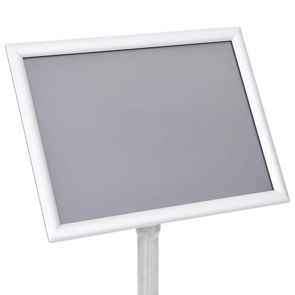 Plakat Stande 2 stk. Sølv 32,7 x 24 x 108 cm Aluminium