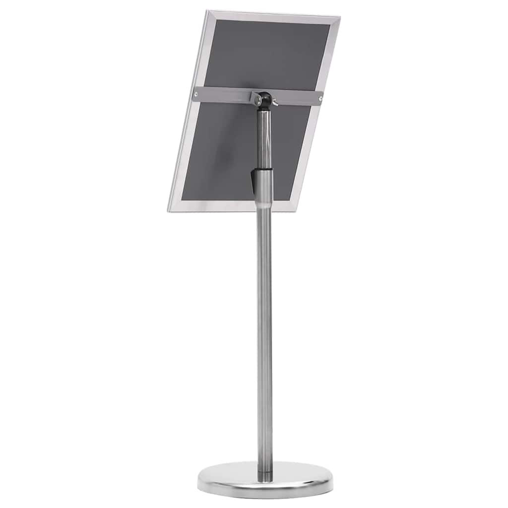 Plakat Stande 2 stk. Sølv 32,7 x 24 x 108 cm Aluminium