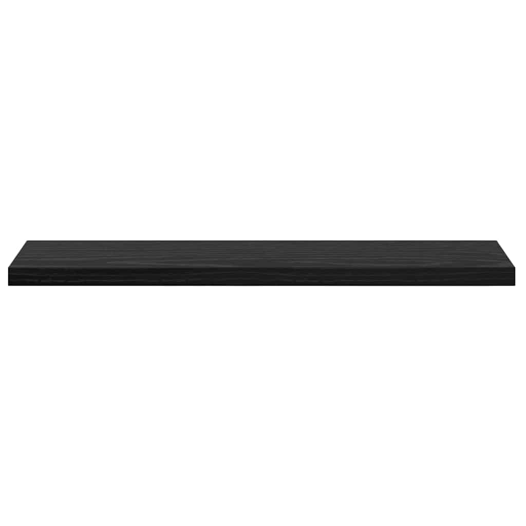 Boghylde Bræt 3 niveauer 4 stk. 40 x 10 x 1,5 cm Sort