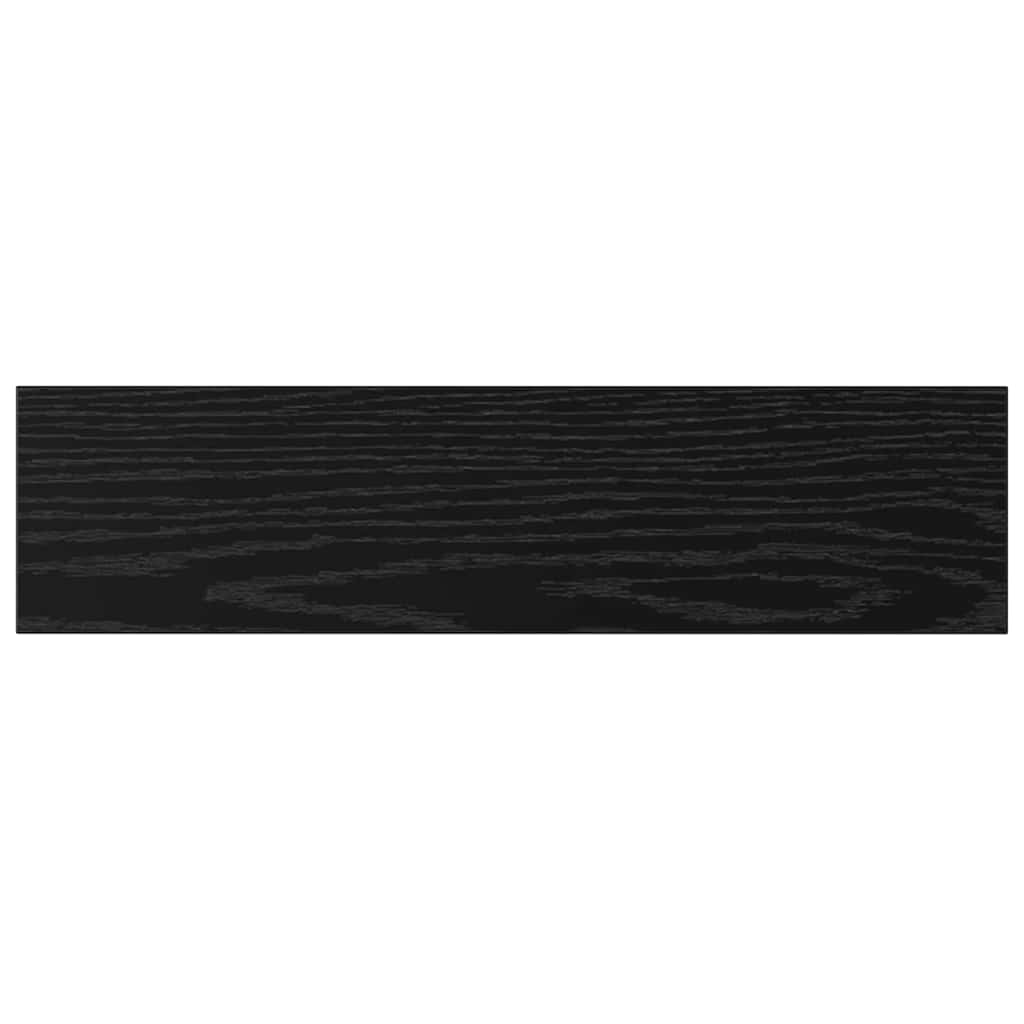 Boghylde Bræt 3 niveauer 4 stk. 40 x 10 x 1,5 cm Sort