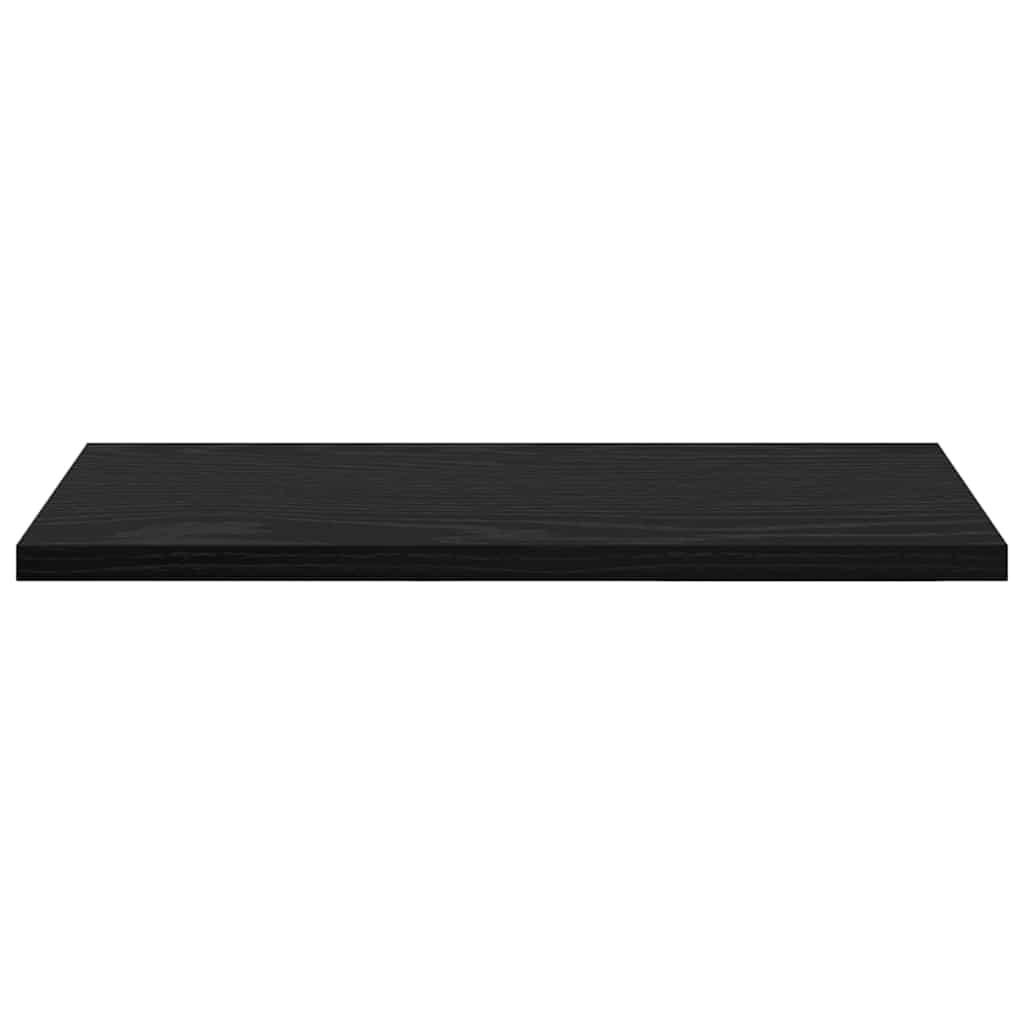 Boghylde Bræt 3 niveauer 4 stk. 40 x 20 x 1,5 cm Sort