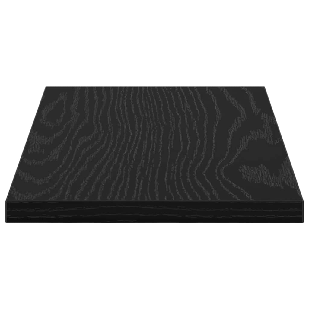 Boghylde Bræt 3 niveauer 4 stk. 40 x 20 x 1,5 cm Sort