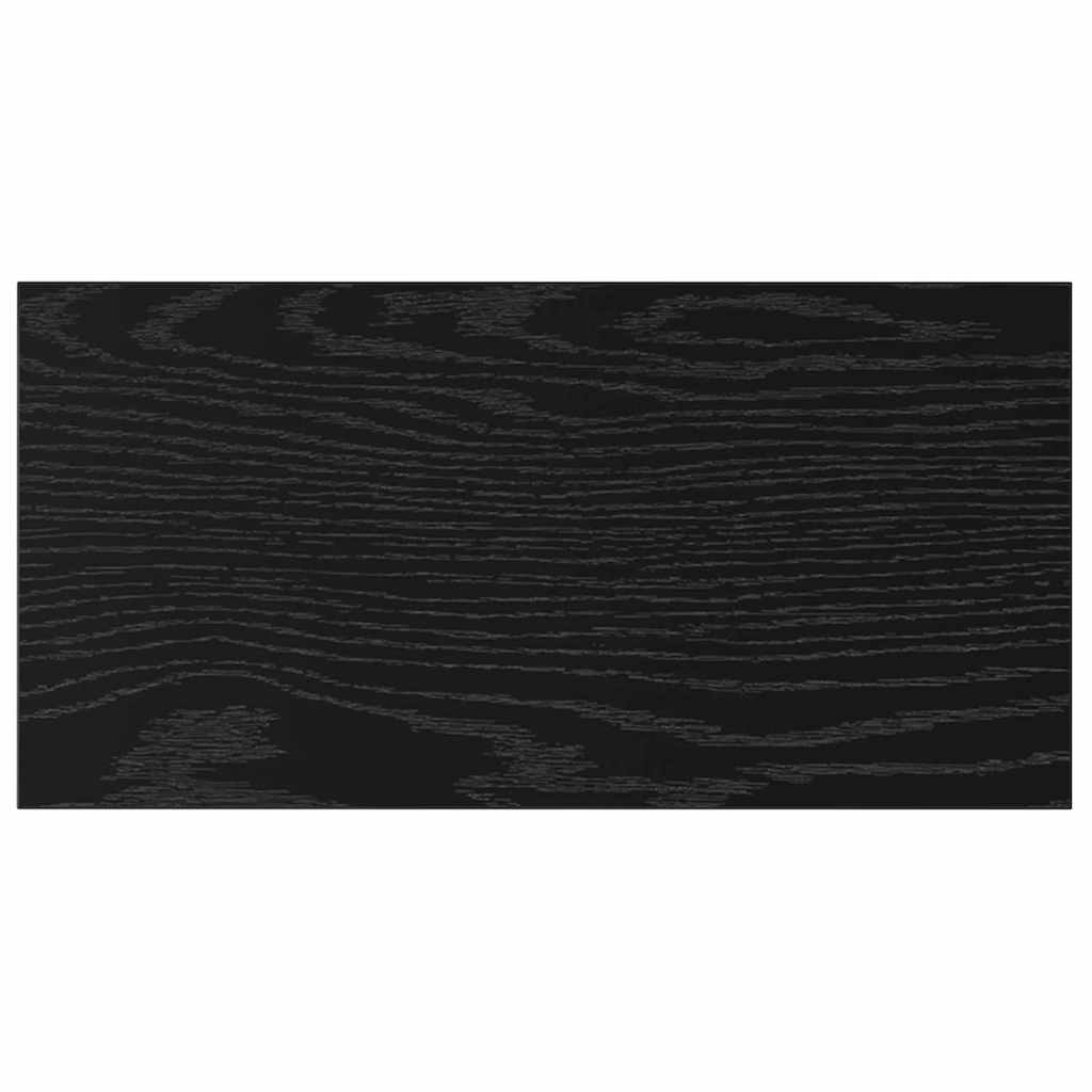 Boghylde Bræt 3 niveauer 4 stk. 40 x 20 x 1,5 cm Sort