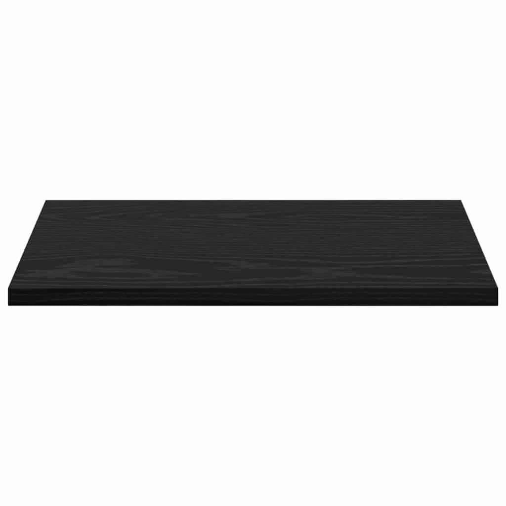 Boghylde Bræt 3 niveauer 4 stk. 40 x 30 x 1,5 cm Sort
