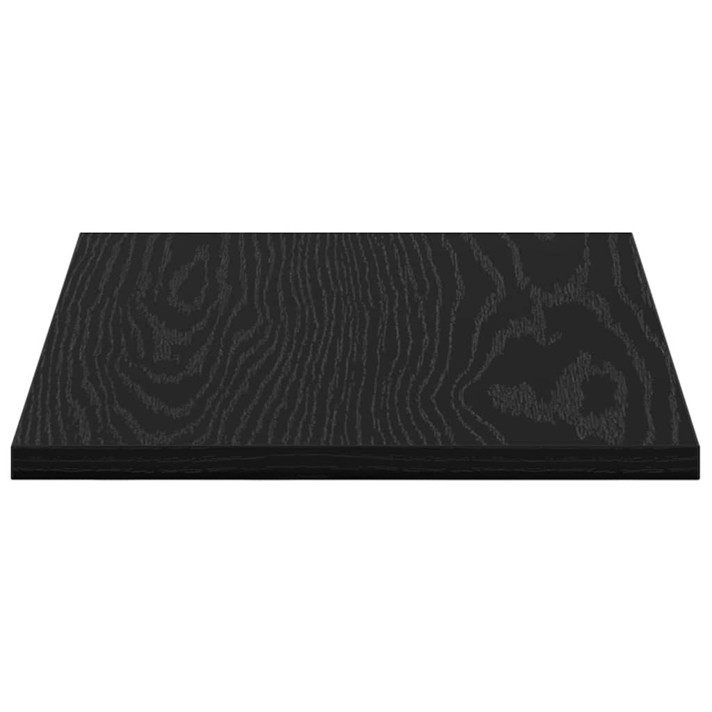Boghylde Bræt 3 niveauer 4 stk. 40 x 30 x 1,5 cm Sort