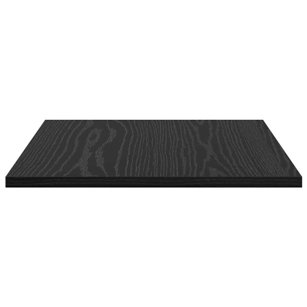 Boghylde Bræt 3 niveauer 4 stk. 40 x 40 x 1,5 cm Sort