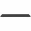 Boghylde Bræt 3 niveauer 4 stk. 60 x 20 x 1,5 cm Sort
