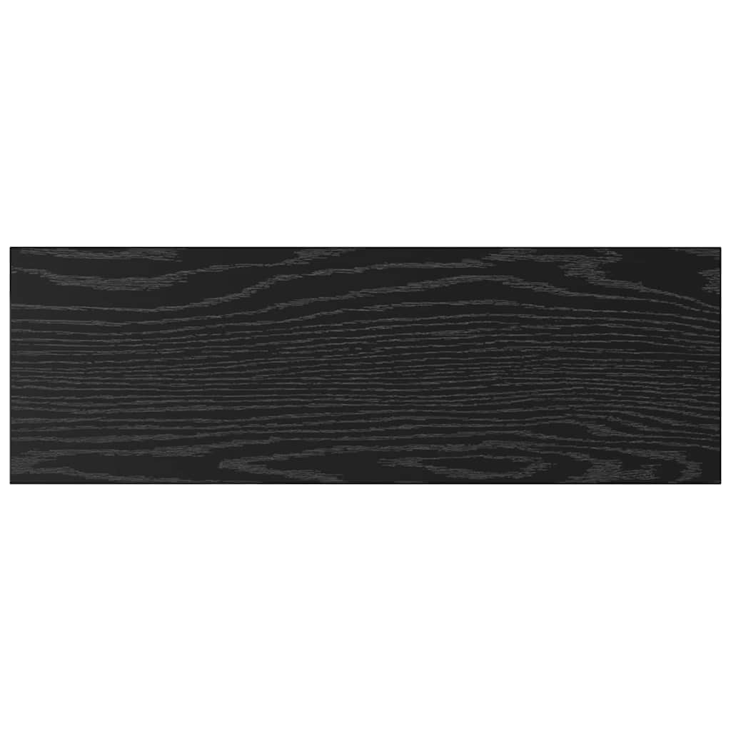 Boghylde Bræt 3 niveauer 4 stk. 60 x 20 x 1,5 cm Sort