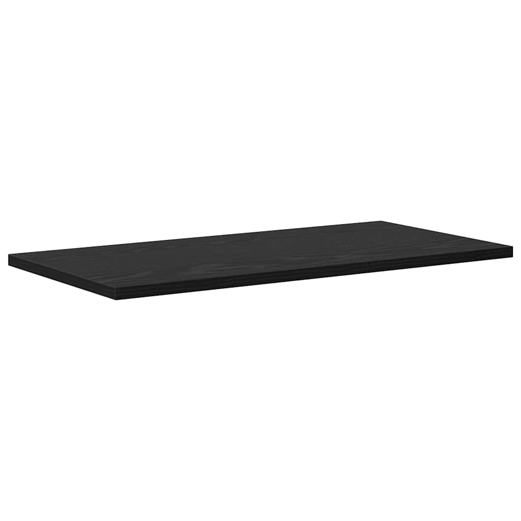 Boghylde Bræt 3 niveauer 4 stk. 60 x 30 x 1,5 cm Sort