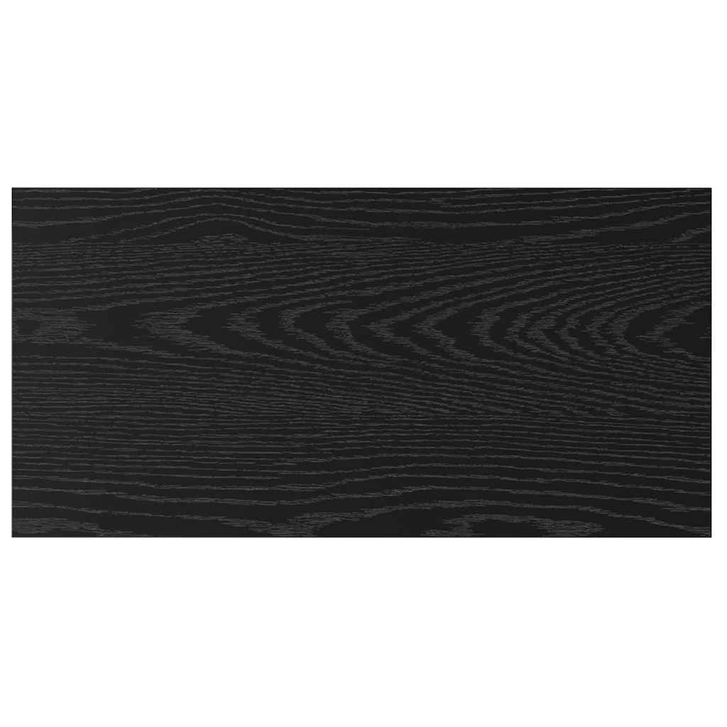 Boghylde Bræt 3 niveauer 4 stk. 60 x 30 x 1,5 cm Sort