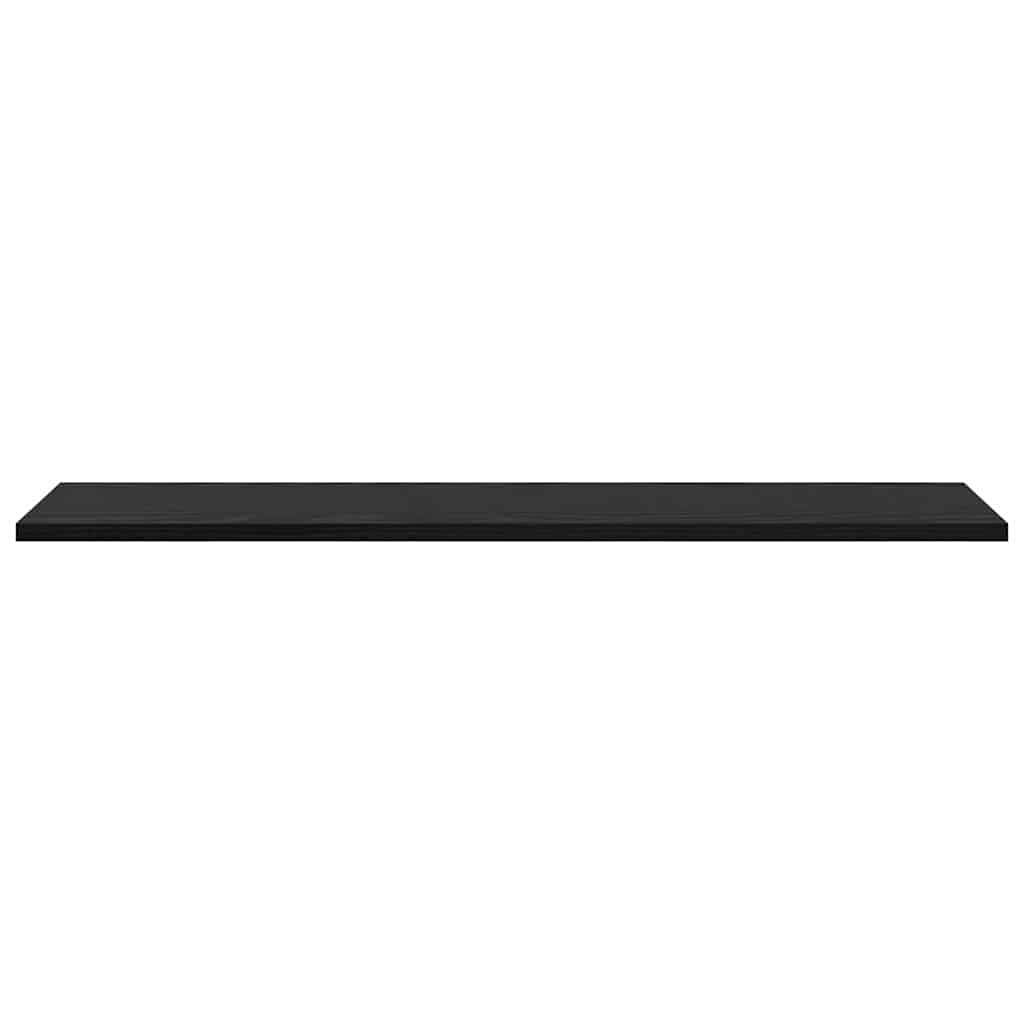 Boghylde Bræt 3 niveauer 4 stk. 80 x 20 x 1,5 cm Sort