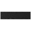 Boghylde Bræt 3 niveauer 4 stk. 80 x 20 x 1,5 cm Sort