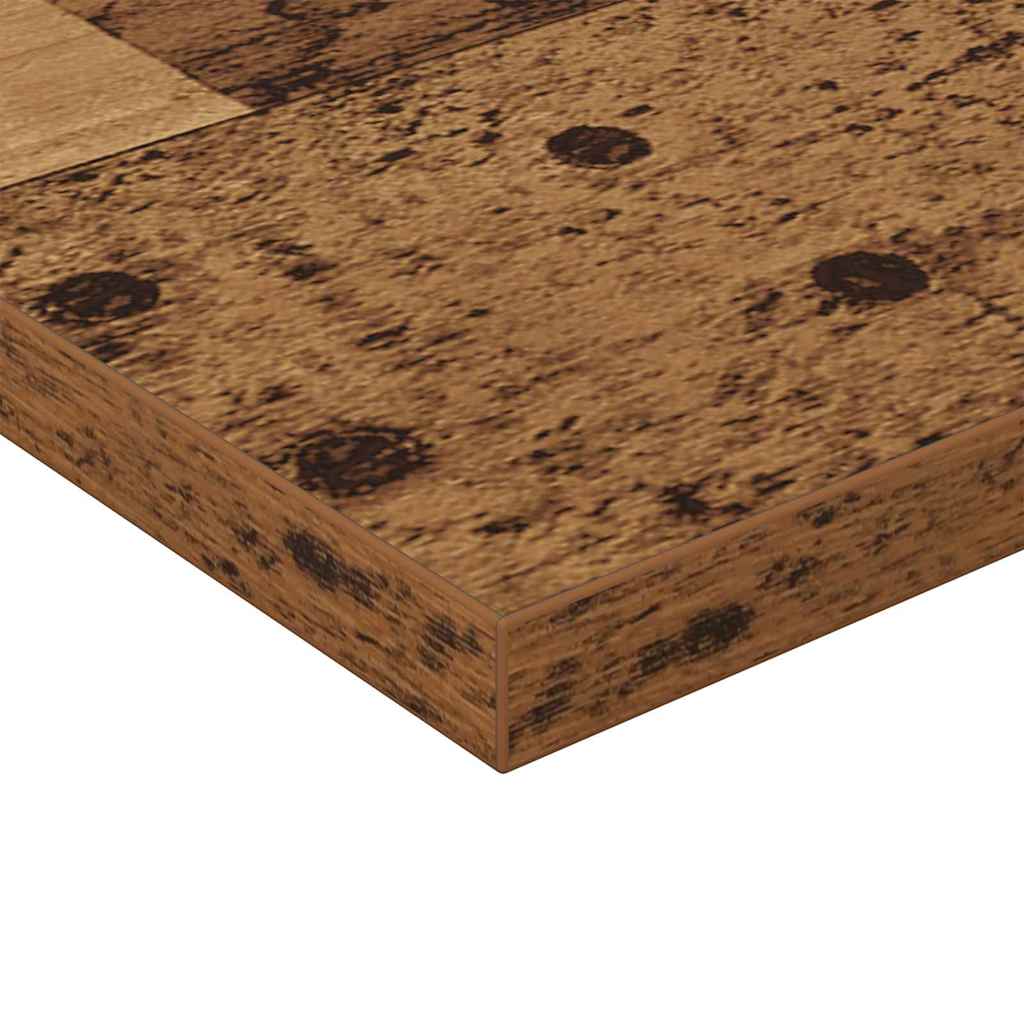 Boghylde Bræt 3 niveauer 4 stk. 80 x 40 x 1,5 cm Brun