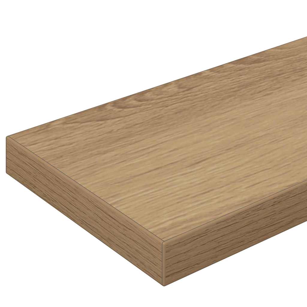 Boghylde Bræt 3 niveauer 4 stk. 100 x 10 x 1,5 cm Brun