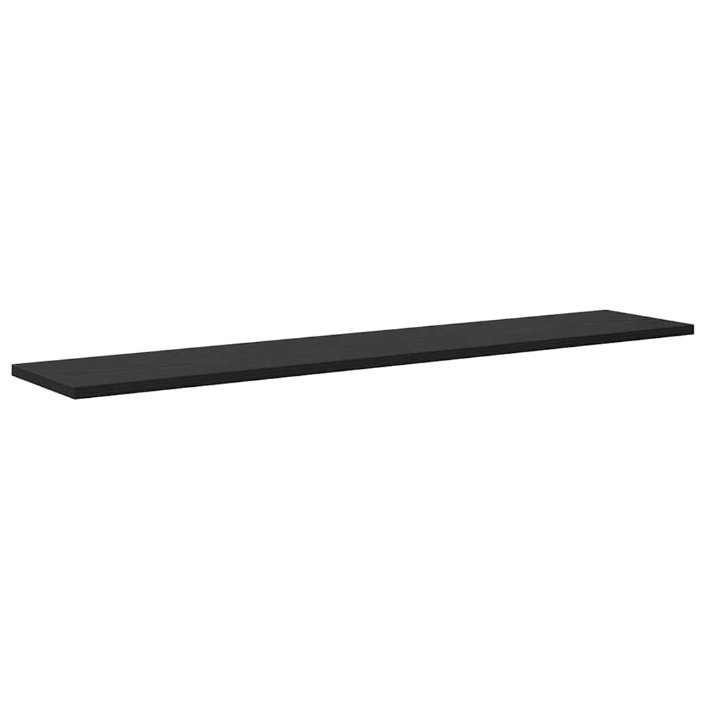 Boghylde Bræt 3 niveauer 4 stk. 100 x 20 x 1,5 cm Sort