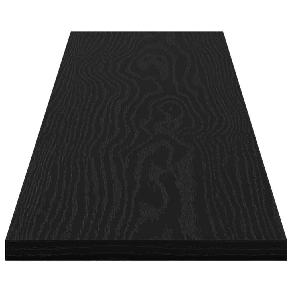 Boghylde Bræt 3 niveauer 4 stk. 100 x 20 x 1,5 cm Sort