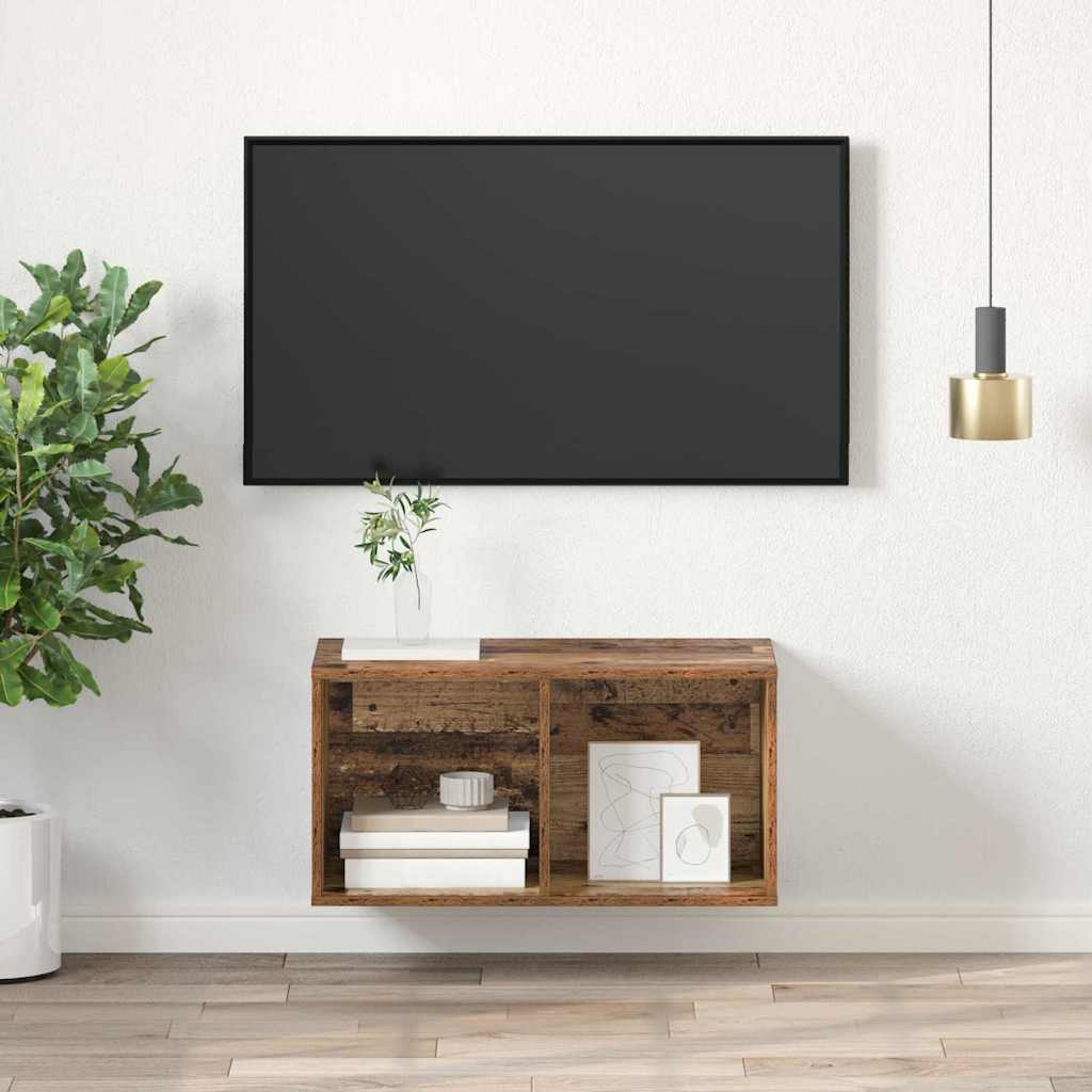 TV-møbelsæt 37 x 37 x 72 cm Gammelt træ Konstrueret træ