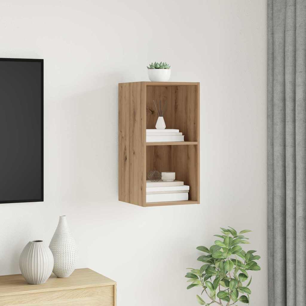 TV-møbelsæt 37 x 37 x 72 cm Artisan Egetræ Konstrueret træ