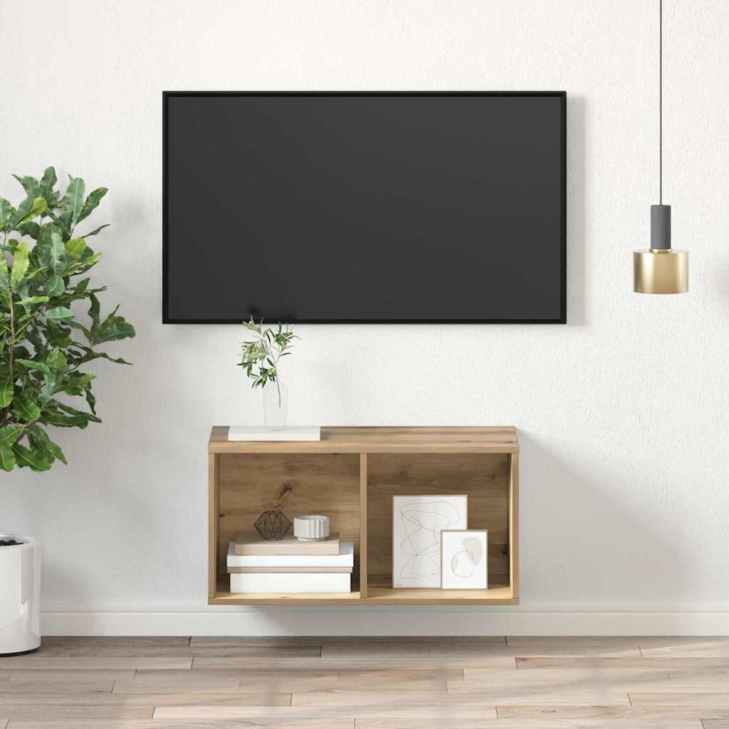 TV-møbelsæt 37 x 37 x 72 cm Artisan Egetræ Konstrueret træ
