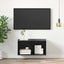 TV-møbelsæt 37 x 37 x 72 cm Sort eg Konstrueret træ