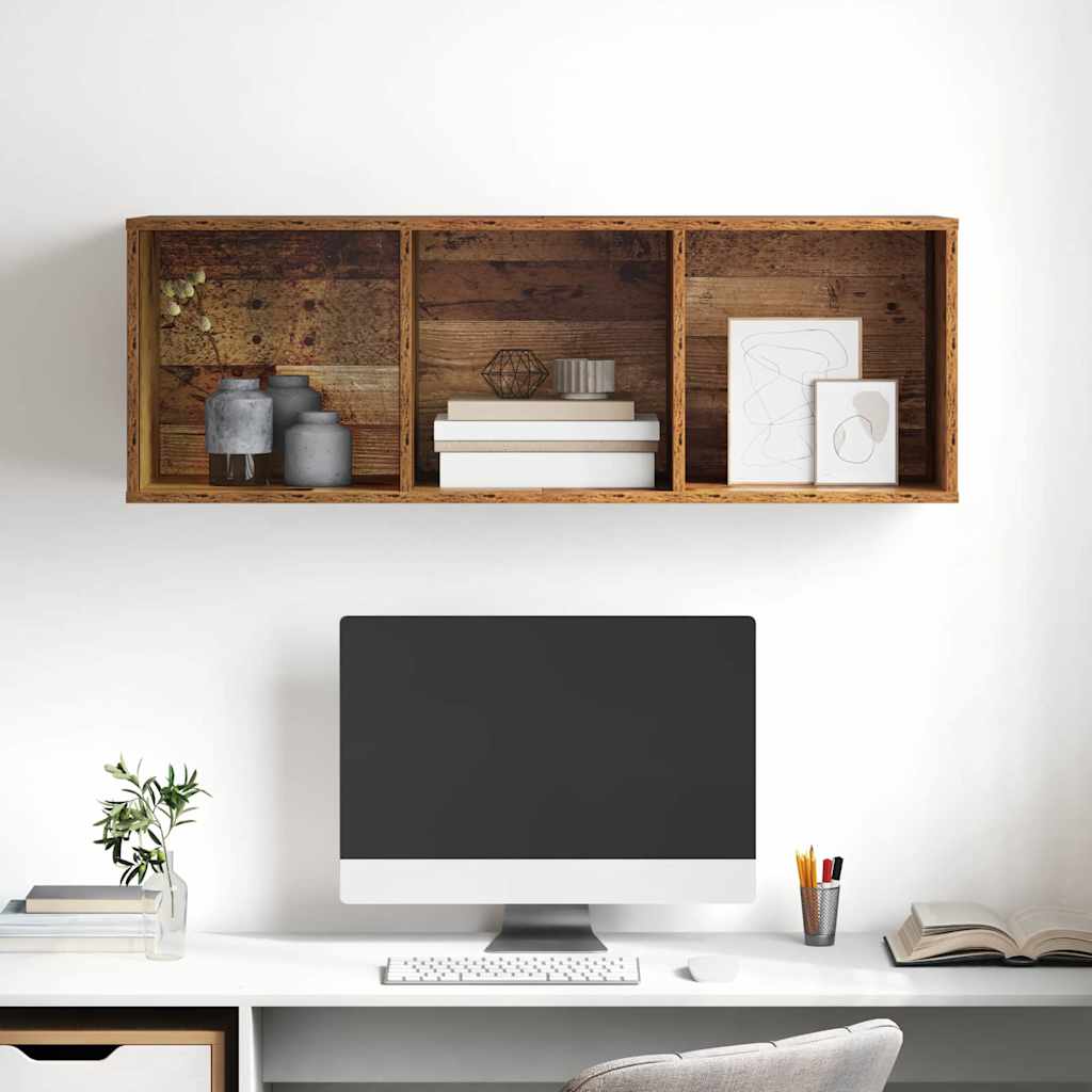 TV-møbelsæt 37 x 37 x 107 cm Gammelt træ Konstrueret træ